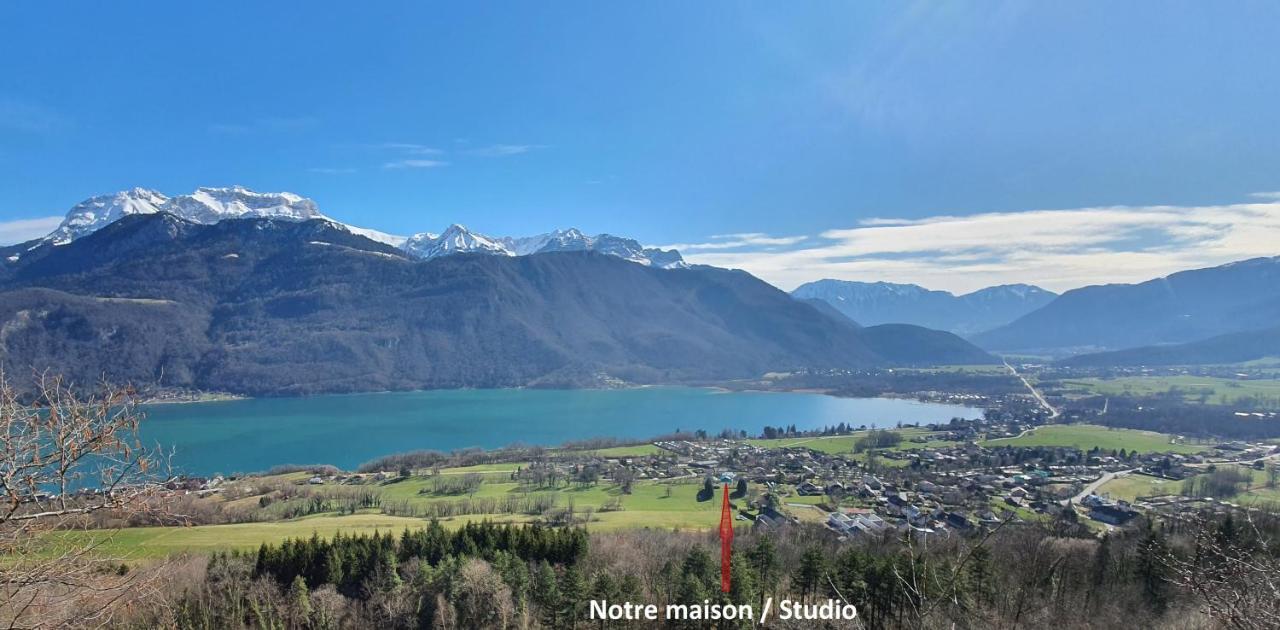 Studio A La Campagne Au Bout Du Lac D'Annecy Doussard Buitenkant foto